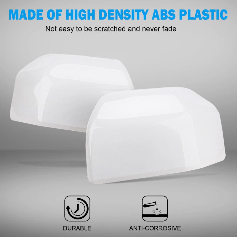 Tutor Auto Oxford White Mirror Cover Caps Compatible with Ford F150 2015 2016 2017 2018 2019 2020 Door Rear View Upgrade - Image 5